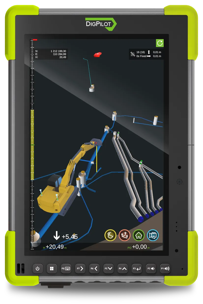 DigPilot Terra — Rugged 3D Control Tablet