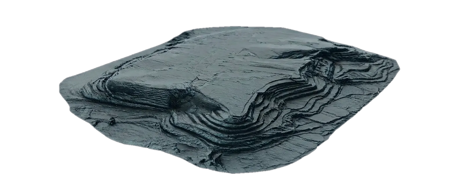 3D LiDAR terrain model of a luxury estate site in India, processed from drone point cloud data